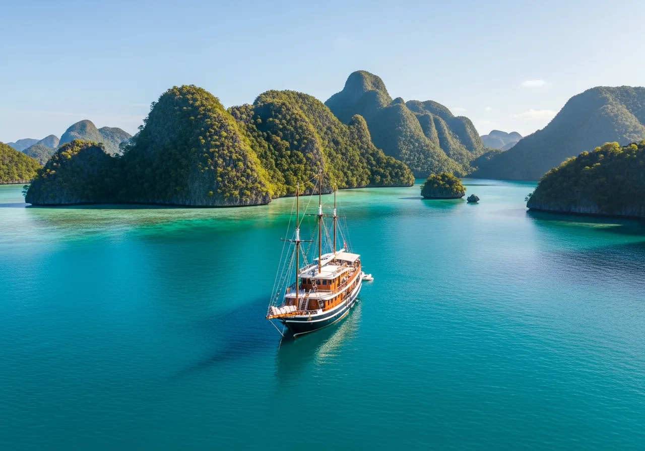 3 Island Liveaboard phinisi in Komodo National Park